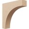Ekena Millwork 5"W x 20"D x 20"H Thin Stockport Rough Cedar Woodgrain TimberThane Corbel, Primed Tan CORUR05X20X20STORCPR - alternate 1